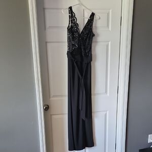 Fashion Nova Black Lace Jumpsuit